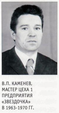 В.П. Каменев, мастер цеха 1 предприятия «Звездочка» в 1963-1970 гг.